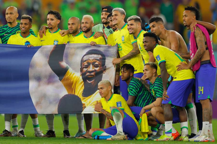 Bei der WM schickten die Nationalspieler Brasiliens Genesungswünsche.