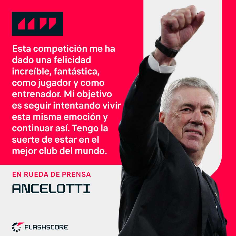 Las palabras de Ancelotti.