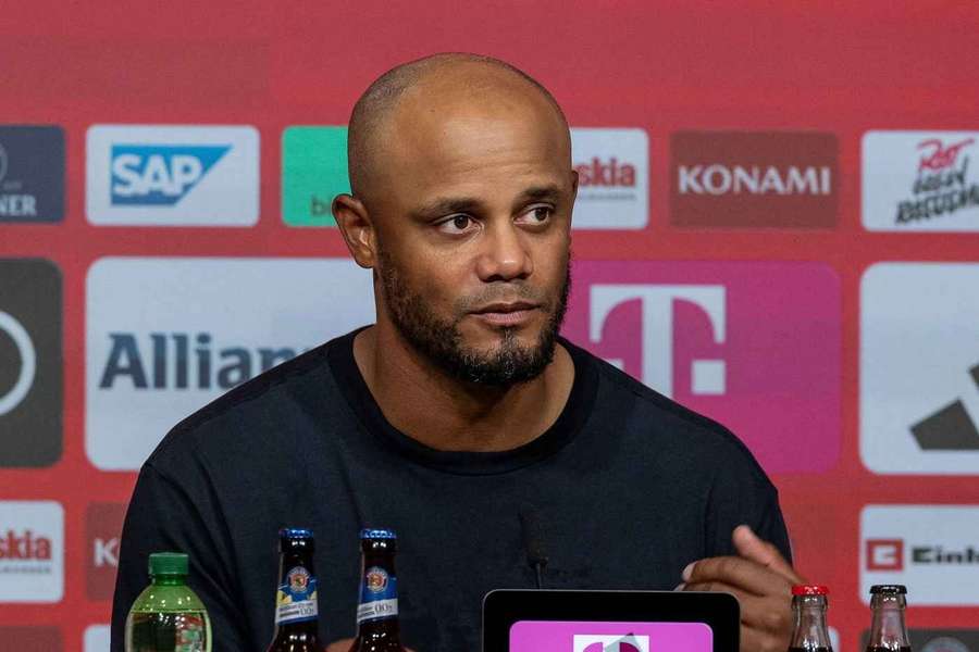 Pressekonferenz mit Kompany.