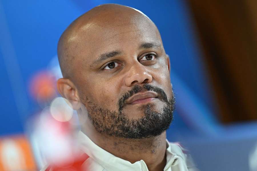 Bayern Munich coach Vincent Kompany during his press conference