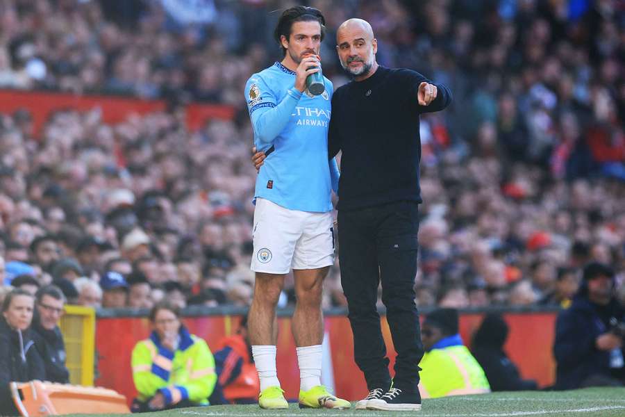 Grealish et Guardiola en Premier League.