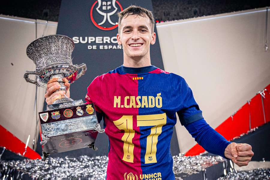 Marc Casadó, tras ganar la Supercopa de España