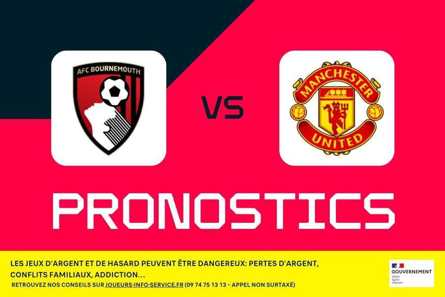 Bournemouth - Manchester United : pronostics, meilleurs paris et cotes (Premier League)