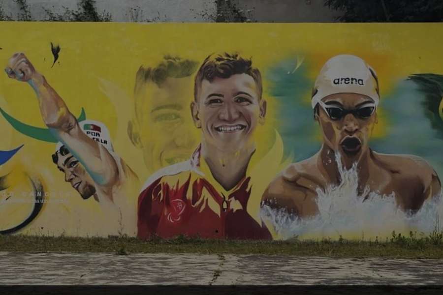 O mural de Diogo Cancela em Miranda do Corvo