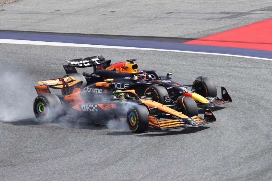 Norris and Verstappen collided in Austria