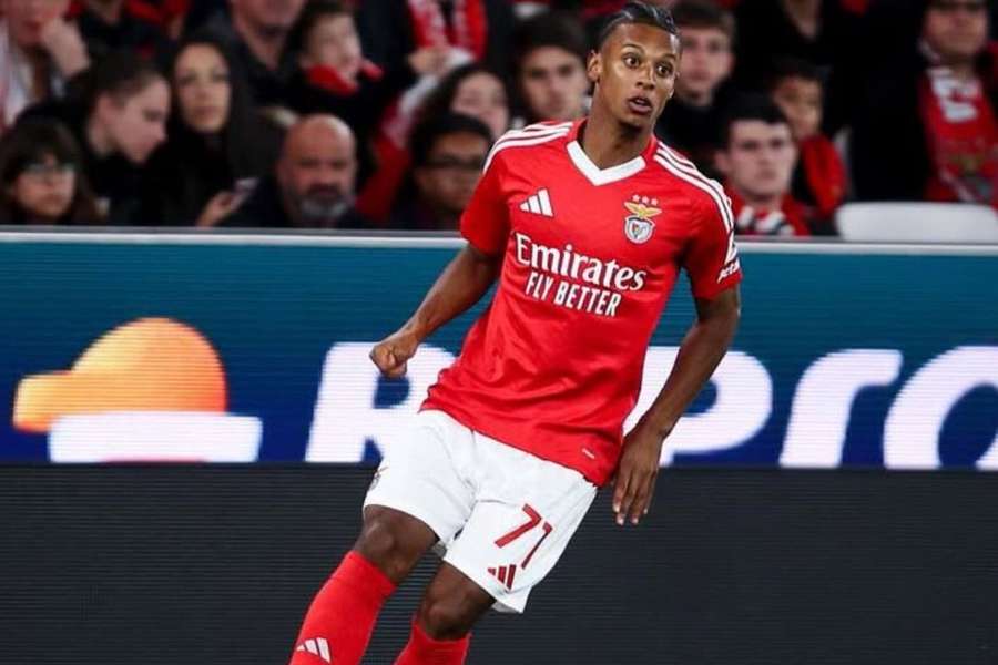 Leandro Santos, lateral-direito de 20 anos do Benfica Leandro Santos, lateral-direito de 20 anos do Benfica