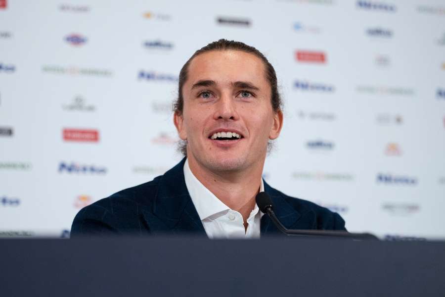 Zverev auf der PK bei den ATP Finals Zverev auf der PK bei den ATP Finals