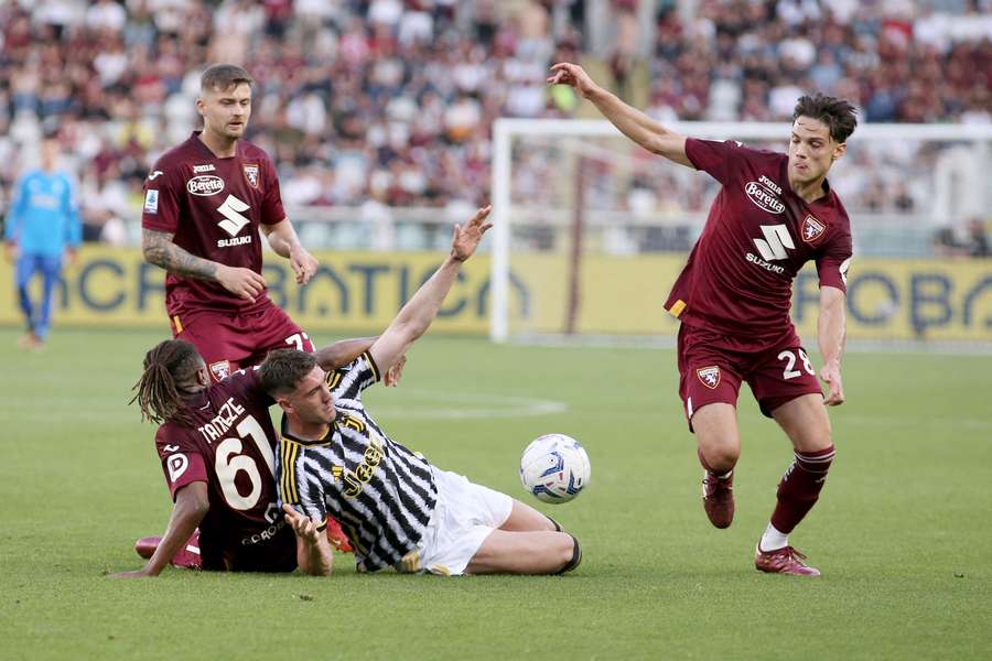 Uma imagem do último Derby della Mole, disputado a 13 de abril, que terminou com um empate sem golos