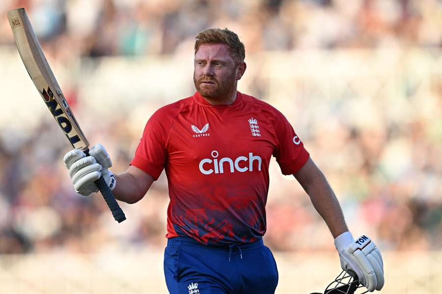 England's Jonny Bairstow walks back to the pavilion after losing his wicket for 73 runs 