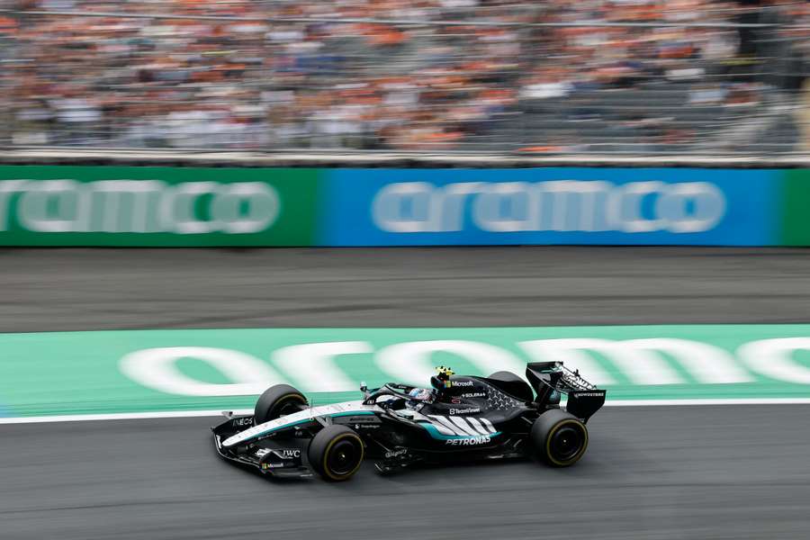 Antonelli in action at the Dutch GP