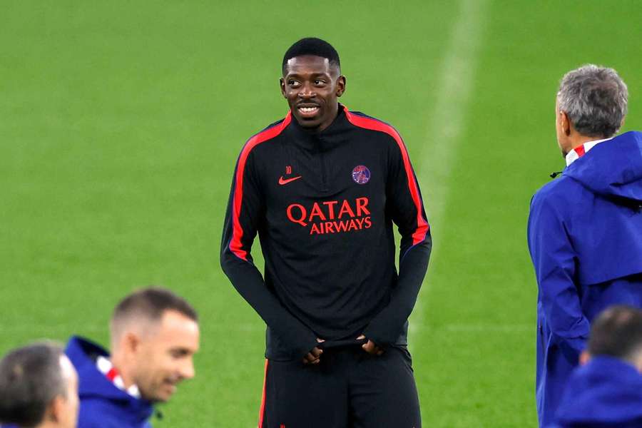 Ousmane Dembélé est bien là. Ousmane Dembélé est bien là.