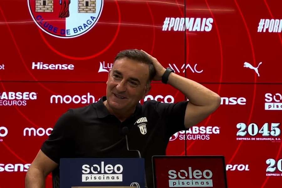 Carlos Carvalhal, treinador do SC Braga