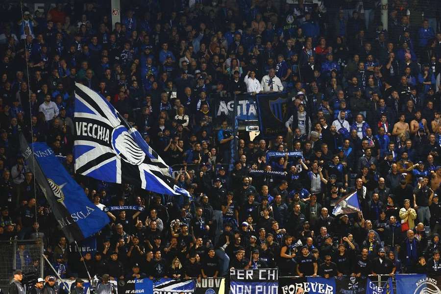 Les supporters de l'Atalanta ce jeudi soir à Graz.