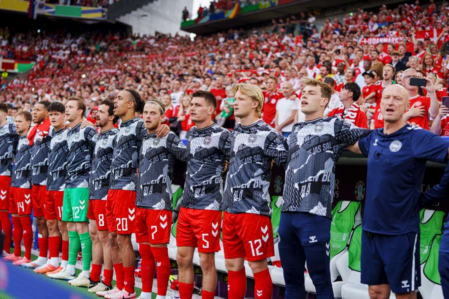 Seleção da Dinamarca empatou na estreia no Euro-2024