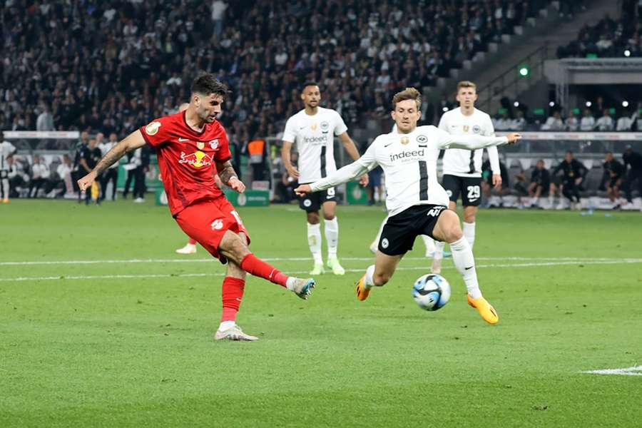 Szoboszlai during the DFB-Pokal final