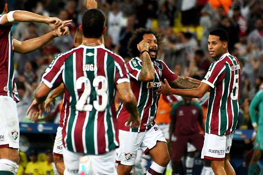 Marcelo abriu o marcador para a vitória apoteótica do Fluminense