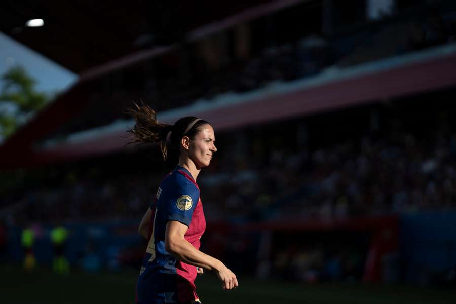 Aitana Bonmatí, en el partido del Barça ante el Dépor.