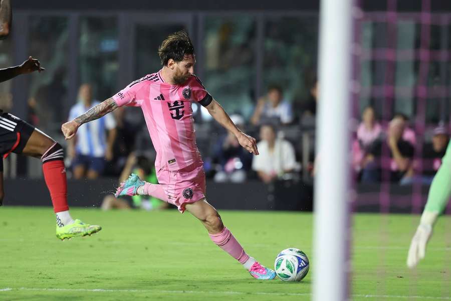 Weltmeister Lionel Messi am Ball
