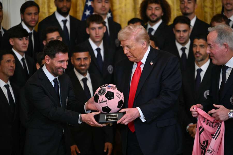 Trump et Messi à la Maison Blanche jeudi.