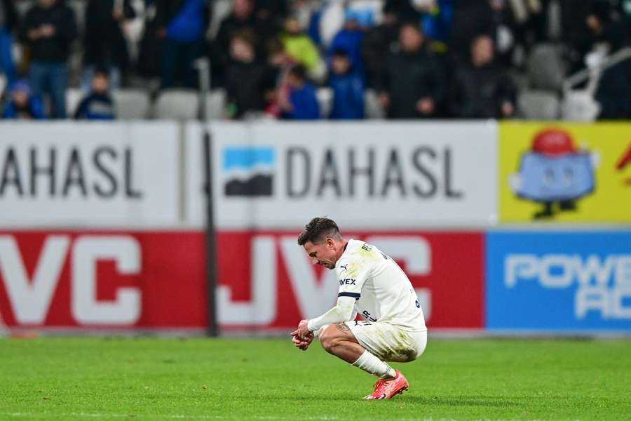 Milan Petržela a jeho zklamání po další prohře Slovácka.