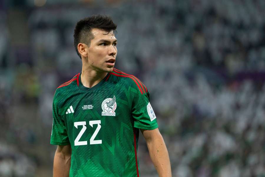 Hirving Lozano op het WK in Qatar