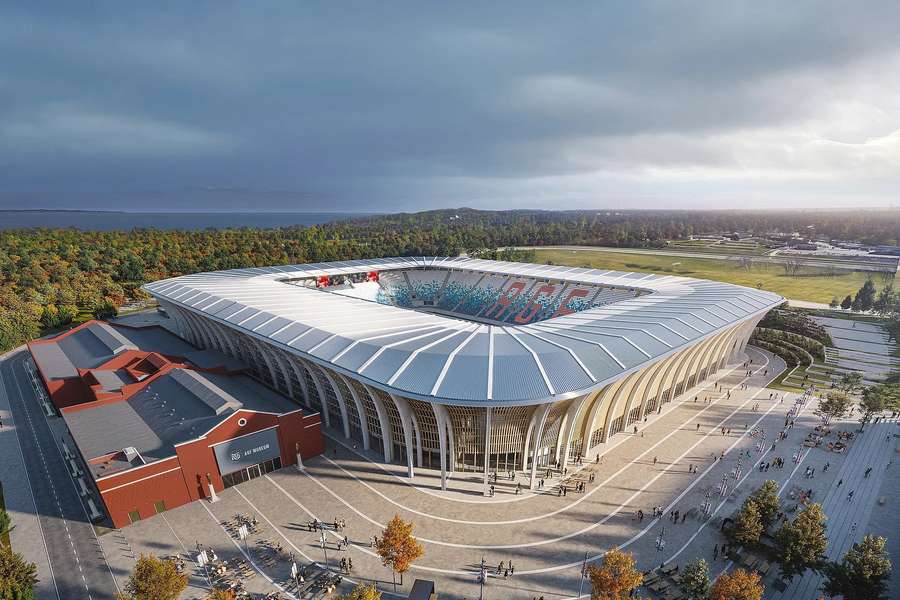 Sådan kommer "Skovens Arena" til at tage sige ud, når det efter planen er færdigt i sommeren 2026