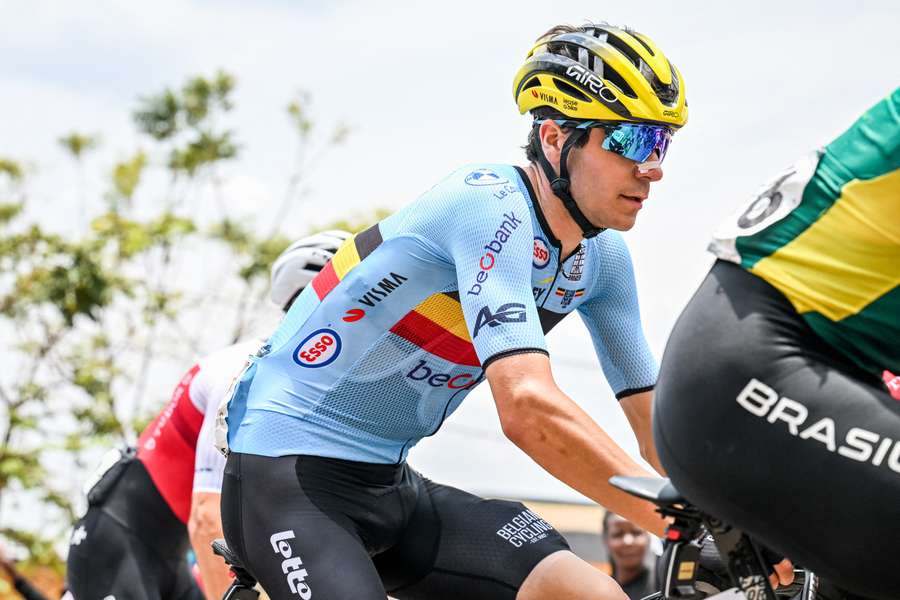 Cian Uijtdebroeks aux Mondiaux de Kigali.
