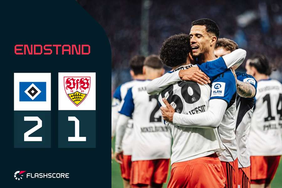 Der HSV holt wichtige Punkte im Tabellenkeller. Der HSV holt wichtige Punkte im Tabellenkeller.