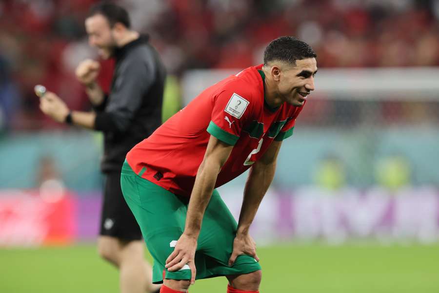 Det bliver landskamp nummer 60 i karrieren for Achraf Hakimi, når Marokko onsdag aften møder Frankrig i VM-semifinalen. 