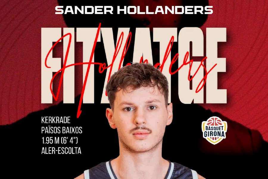 El Bàsquet Girona se refuerza con el neerlandés Sander Hollanders