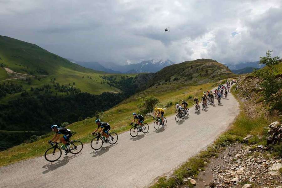 Der Col de Sarenne während der Tour de France 2023