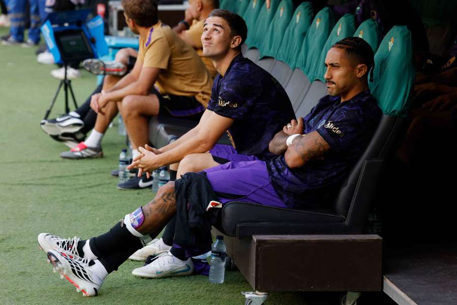 Le banc du Barça contre le Betis, ce samedi en Liga. Le banc du Barça contre le Betis, ce samedi en Liga.