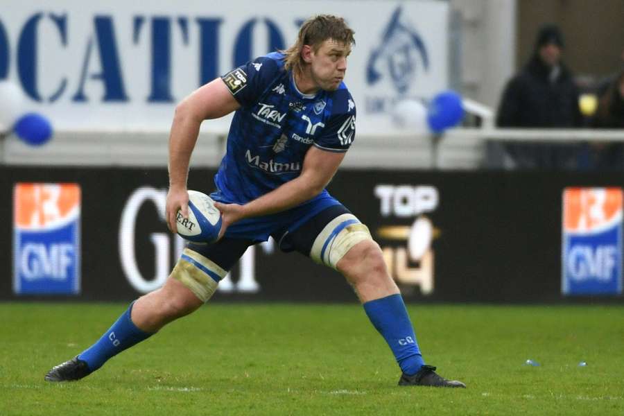 Canberra-born Tom Staniforth in French Top 14 action for Castres.