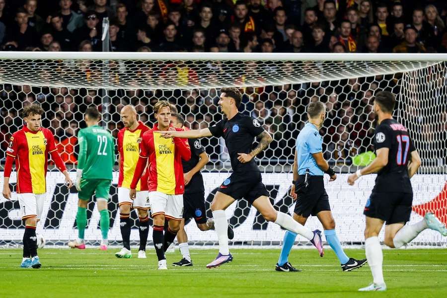 David Miculescu a înscris golul victoriei în Go Ahead Eagles - FCSB în minutul 13