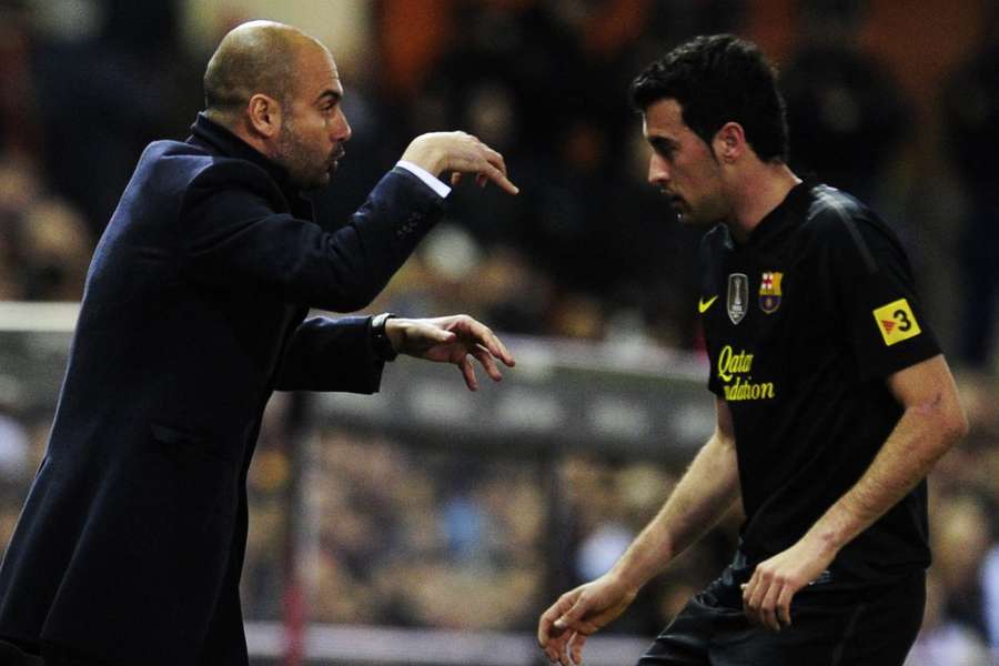 Guardiola trabalhou com Busquets no Barcelona