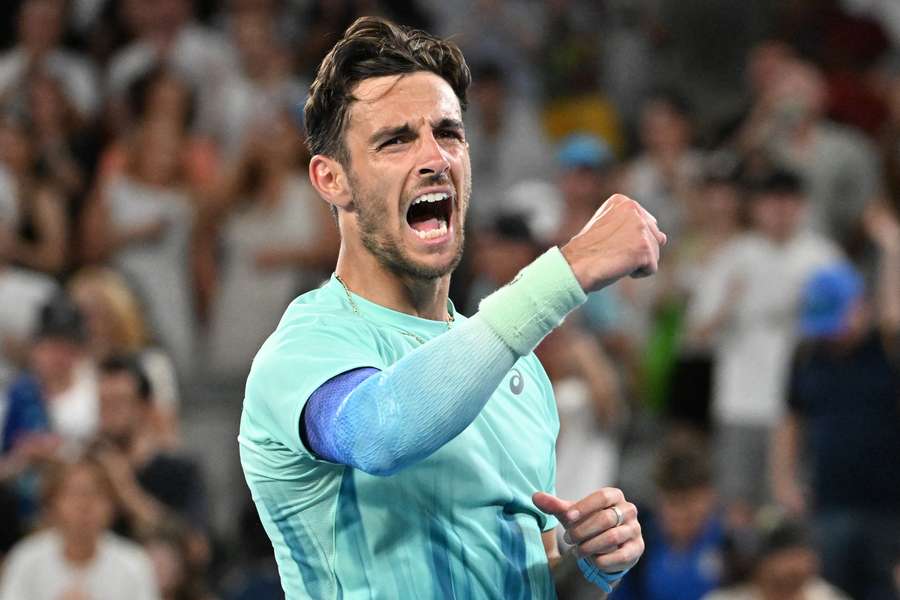 L'esultanza di Lorenzo Musetti