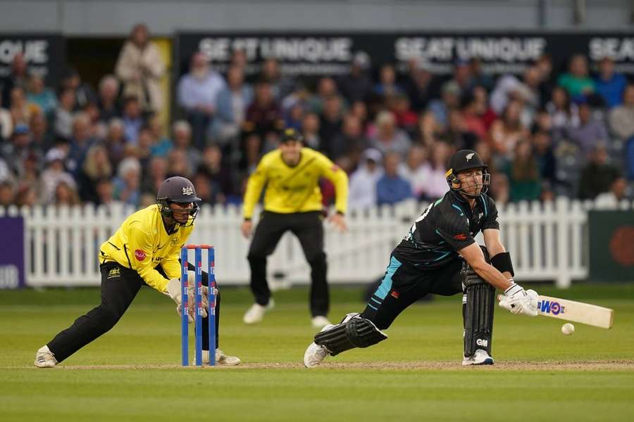 Young in action with New Zealand