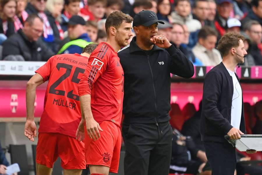 Kompany et Goretzka le week-end dernier.