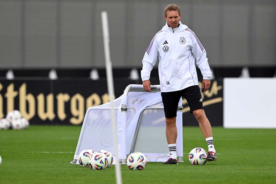 Julian Nagelsmann prepara o treino