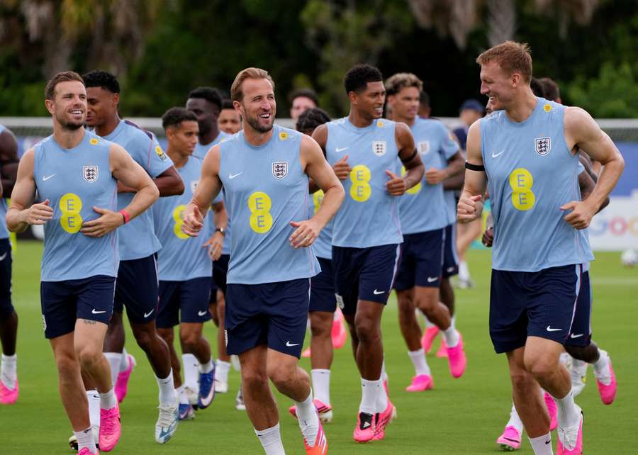 England players in training England players in training