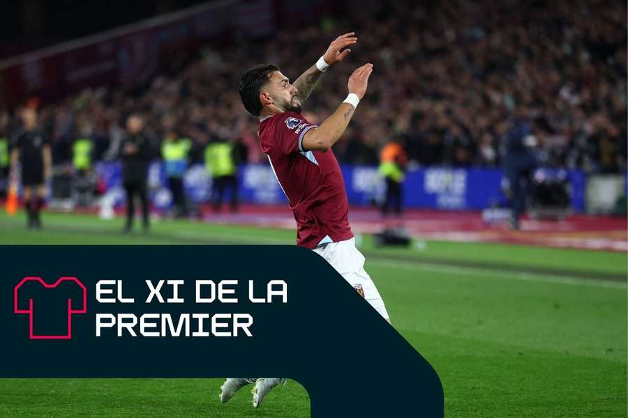 Taty celebra con el West Ham