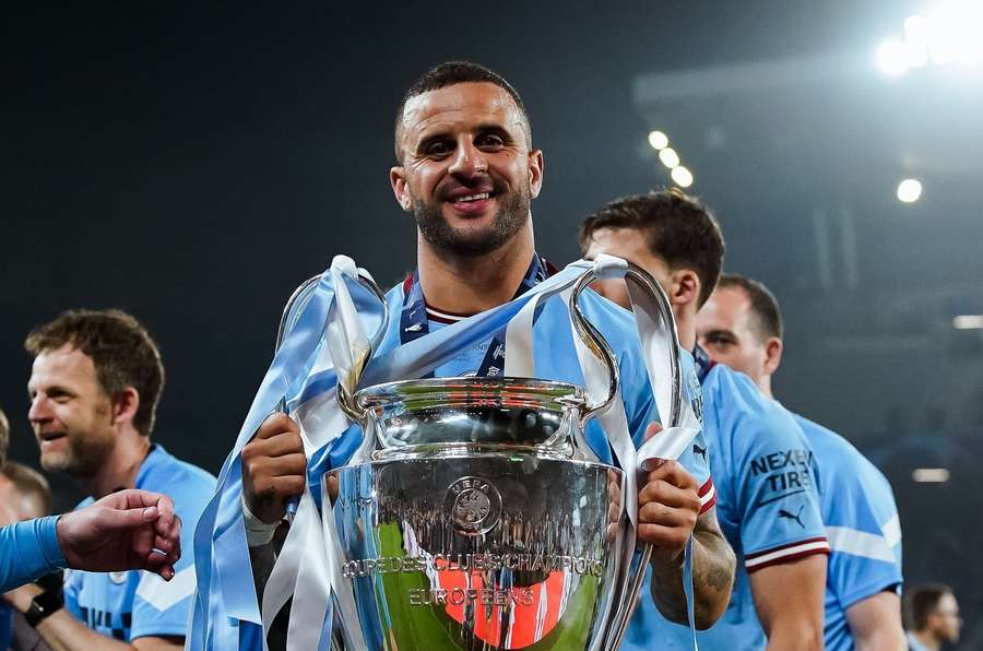 Kyle Walker won in juni nog de Champions League met Manchester City