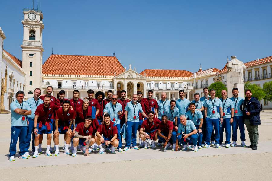Seleção nacional visitou a Universidade de Coimbra