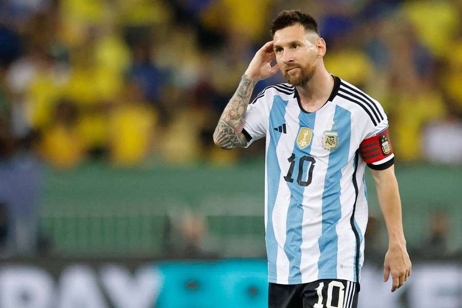 Leo Messi lors de la rencontre face au Brésil durant la trêve internationale de novembre. 