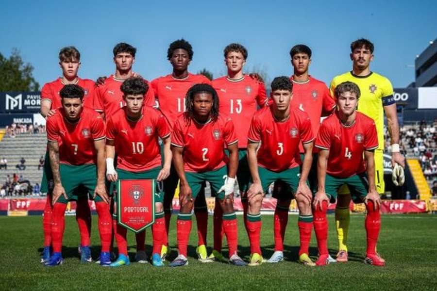 O onze dos sub-19 de Portugal