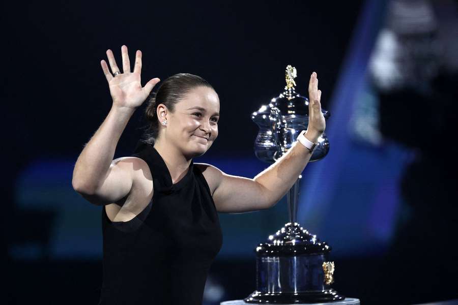 Ashleigh Barty beim Gewinn der Australian Open im Jahr 2022.