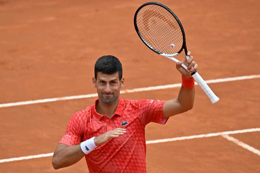 Serbia's Novak Djokovic acknowledges the crowd after defeating Britain's Cameron Norrie