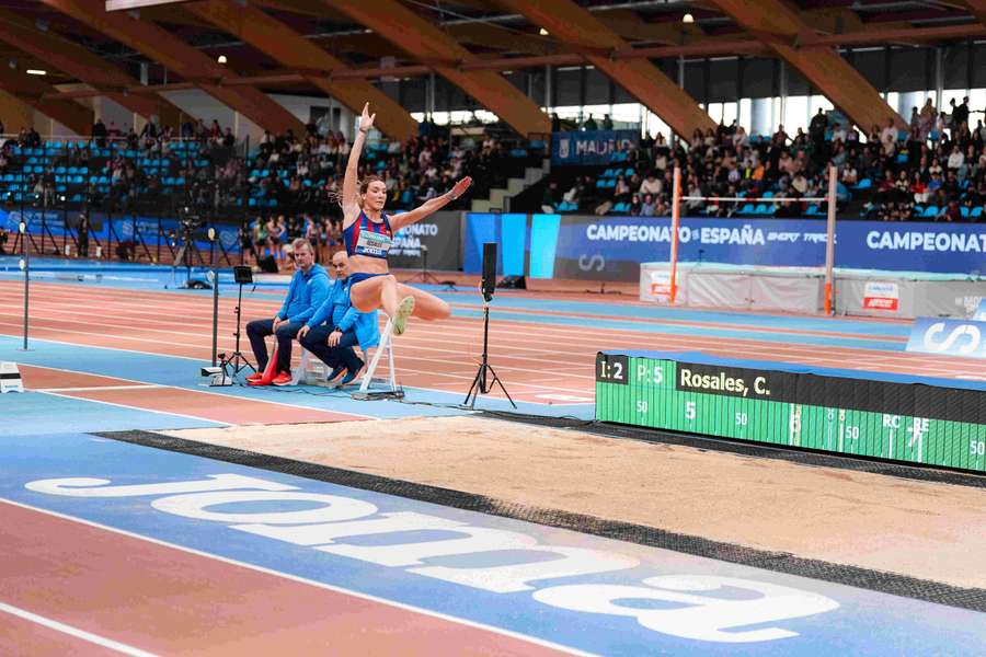 Carmen Rosales, nueva campeona de España de salto de longitud