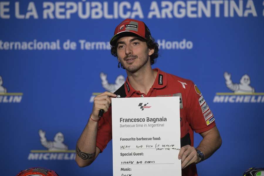 Bagnaia: "Espero que seja tudo perfeito aqui na Argentina"