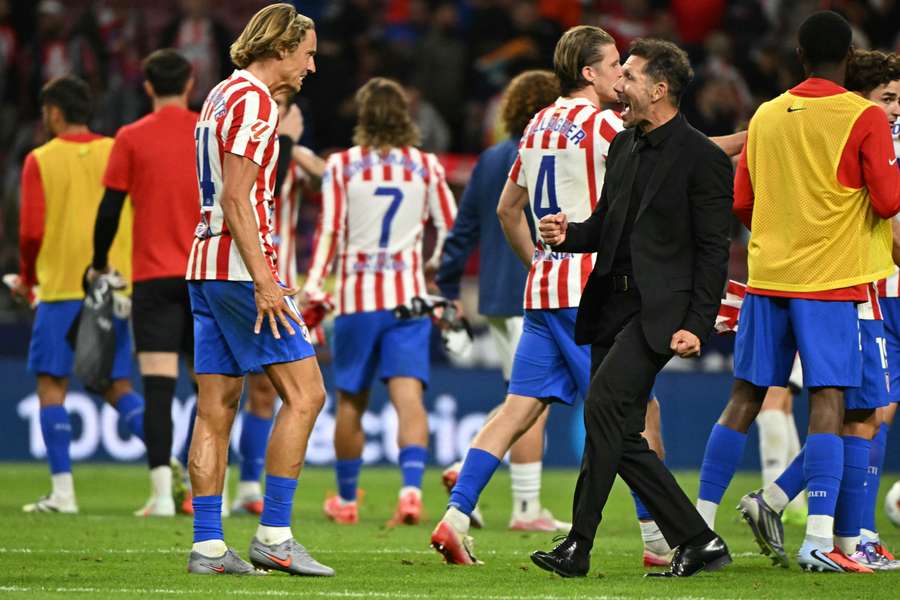 Simeone e Marcos Llorente